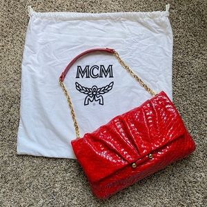 MCM Patent Should bag. EUC